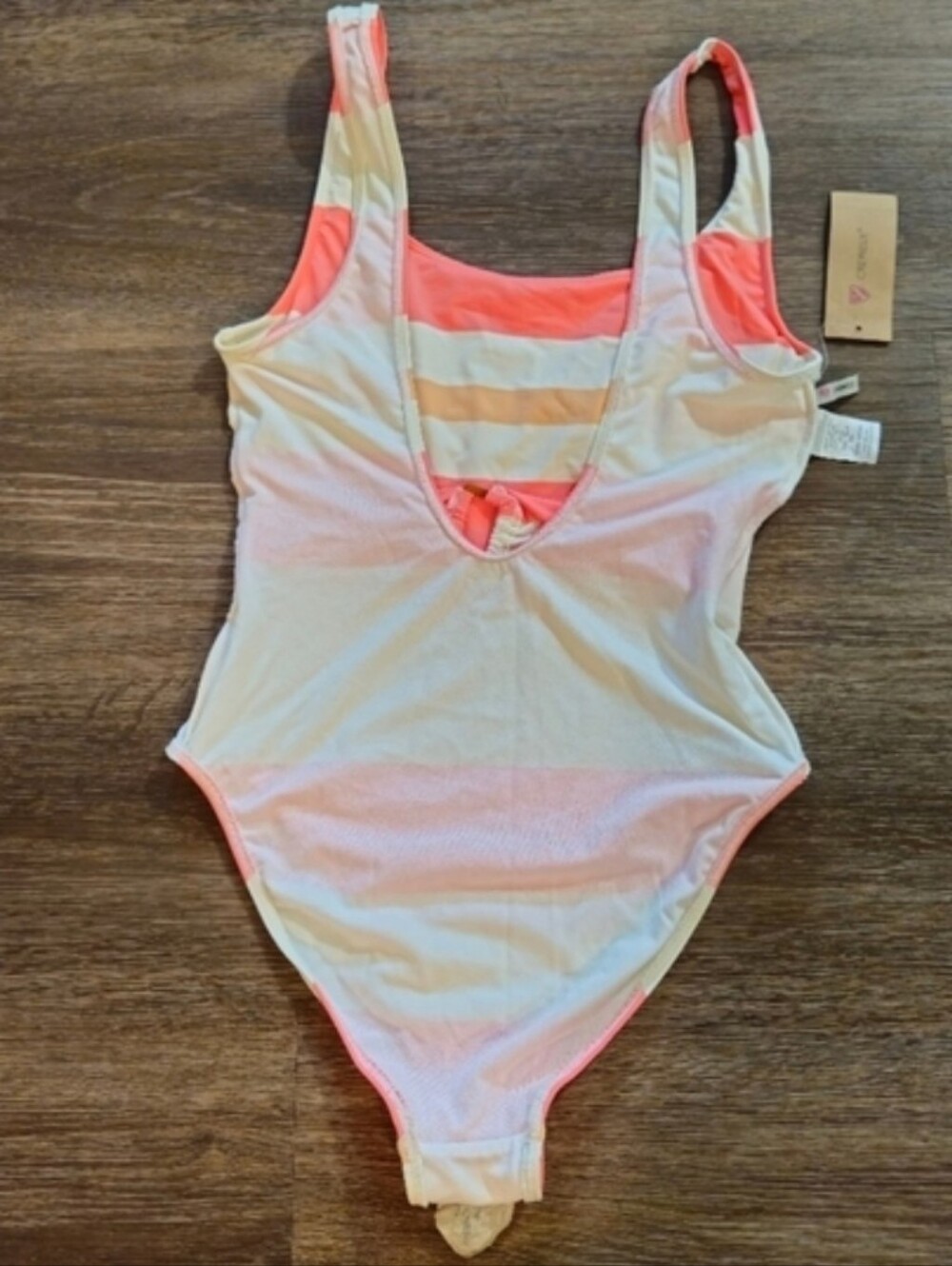 Daniel Cremieux Striped Belted One Piece Swimsuit XS NWT Scoop Neck - Picture 4 of 6